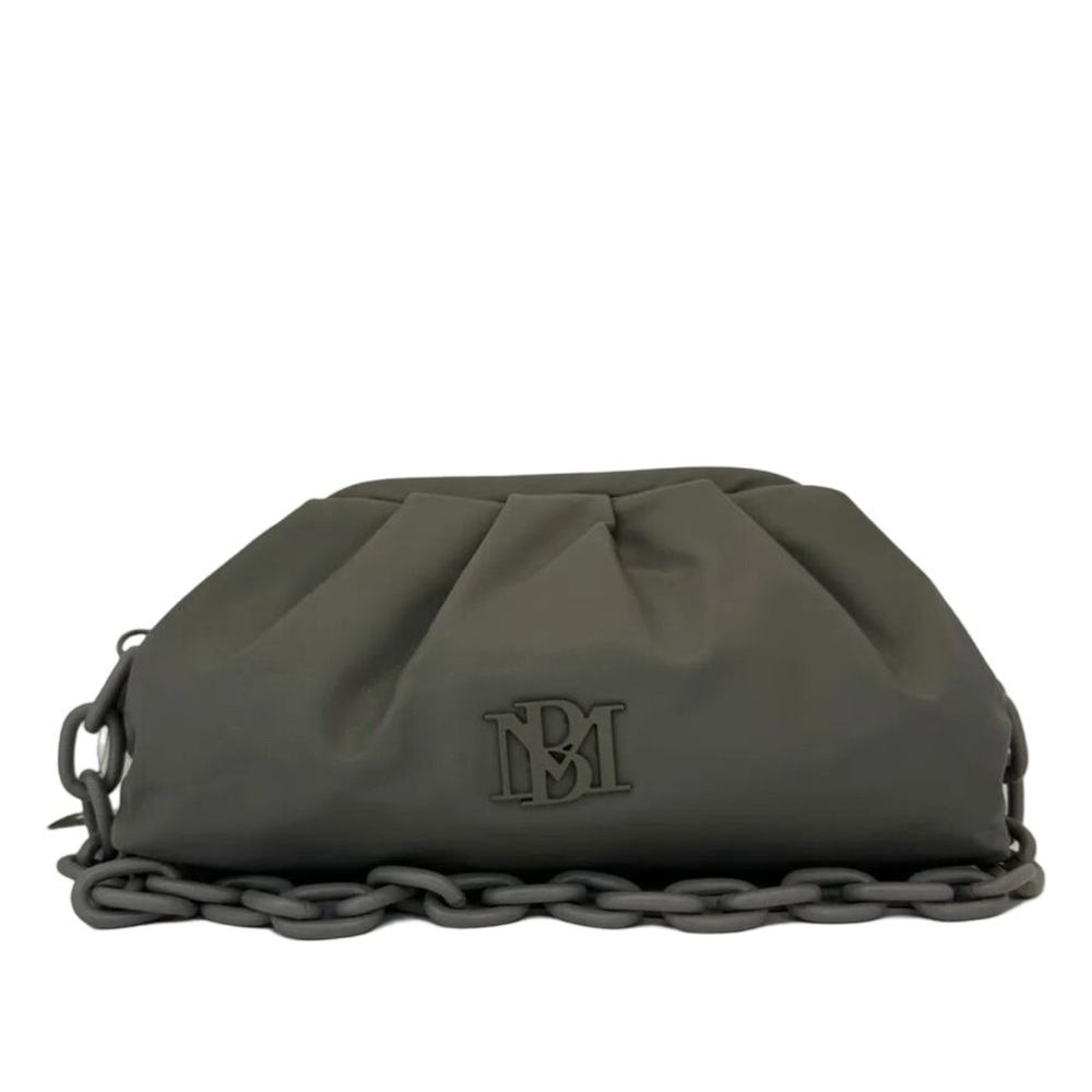 Badgley Mischka Gray Vegan Leather Purse